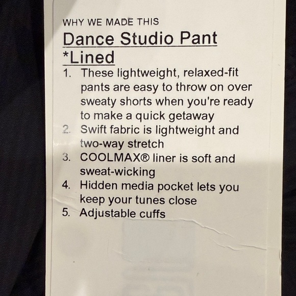 Lululemon Athletica Black Joggers Rare Find Size 4 New with Tags Amazing Deal - Picture 10 of 12